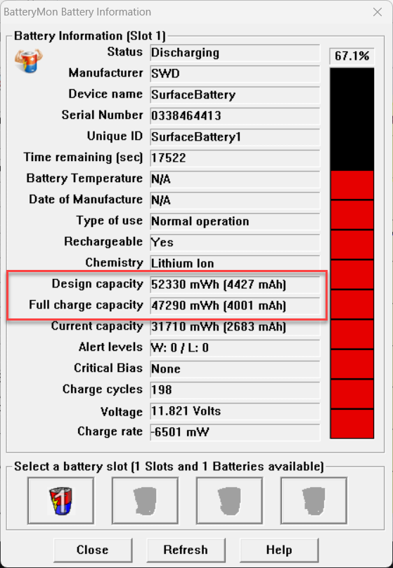 Battery Information - BatteryMon